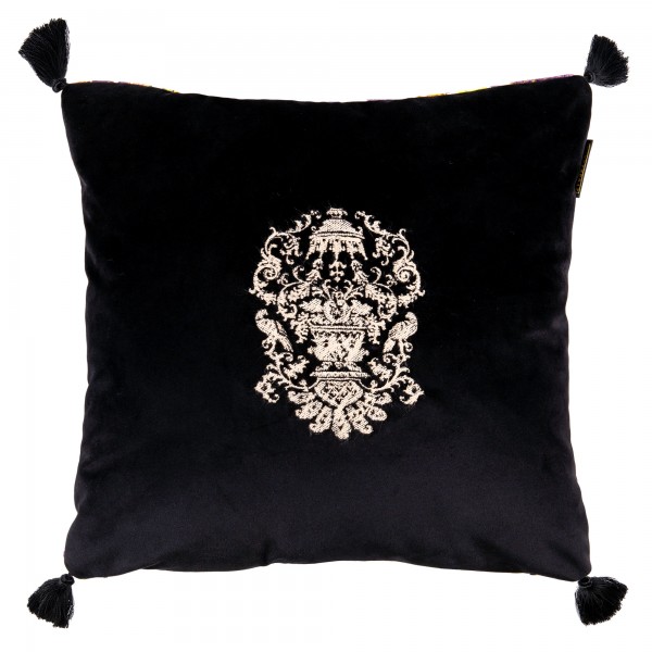 MANOR CREST Velvet Embroidered Cushion