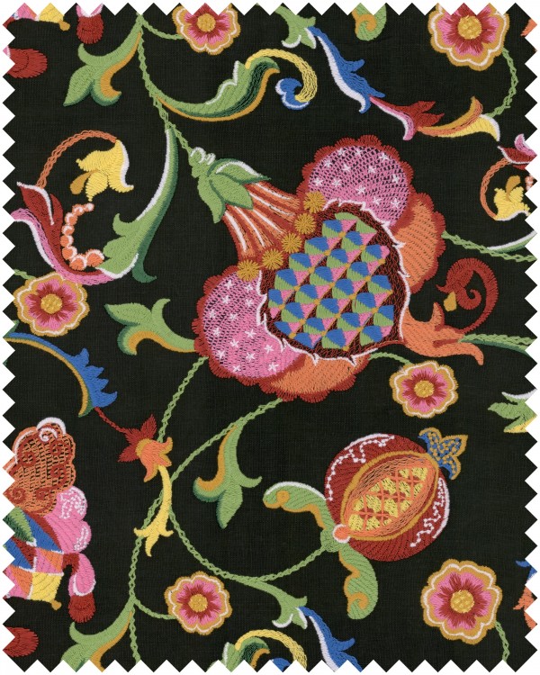 AL FRESCO Embroidered Fabric Sample