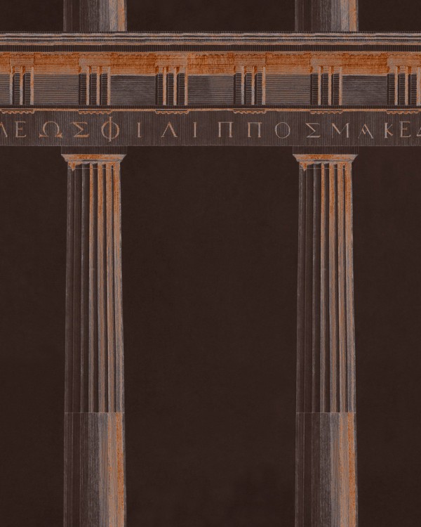 ATHENA Copper Wallpaper