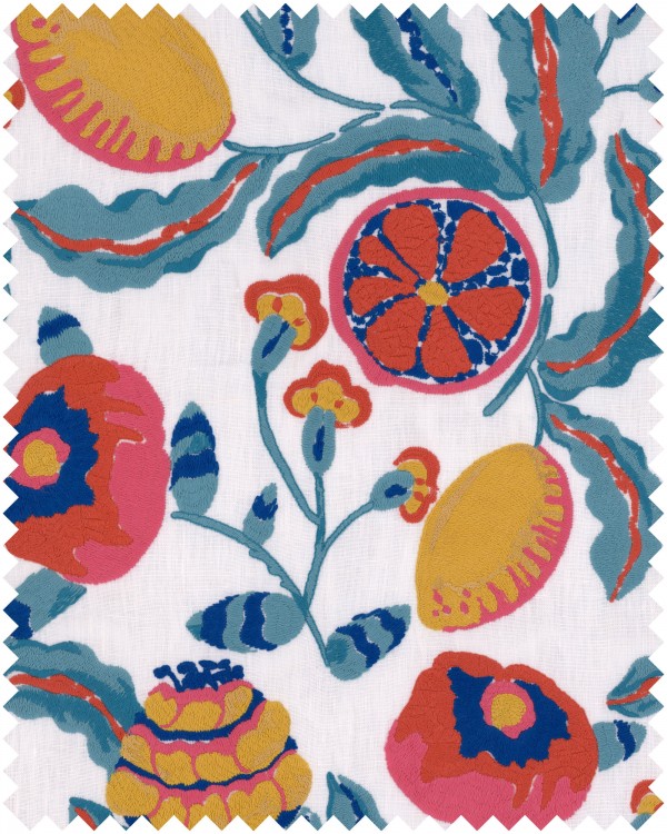 FIORI DI LIMONE Embroidered Fabric Sample