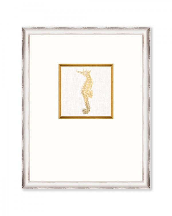 MEDITERRANEAN GEMS - SEAHORSE Framed Linen