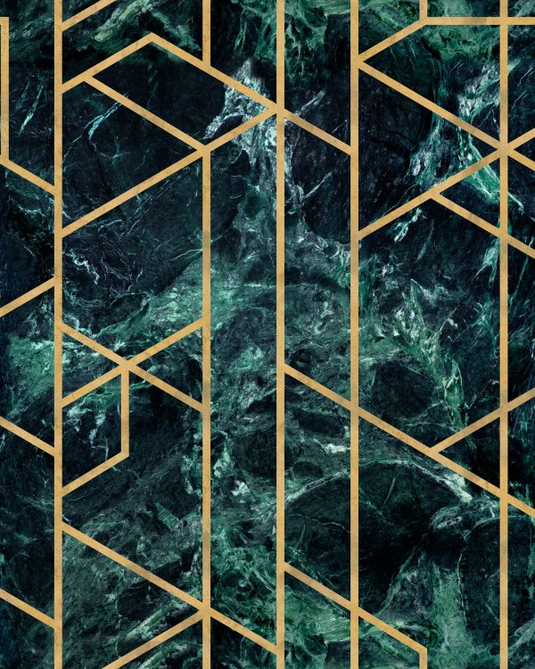 GRAMERCY Emerald Wallpaper