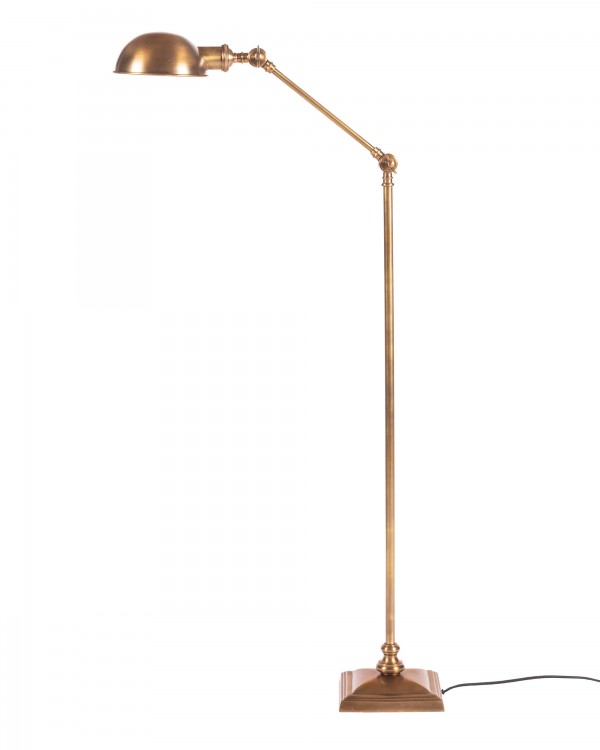JEFFERSON Floor Lamp in Antique Brass