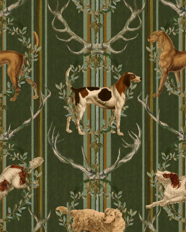 MOUNTAIN DOGS Cypress Green Wallpaper