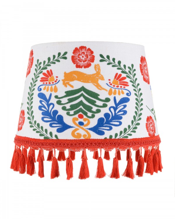 THE HARE Embroidered Lampshade