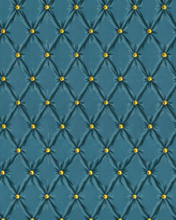TUFTED PANEL Blue Moon Wallpaper