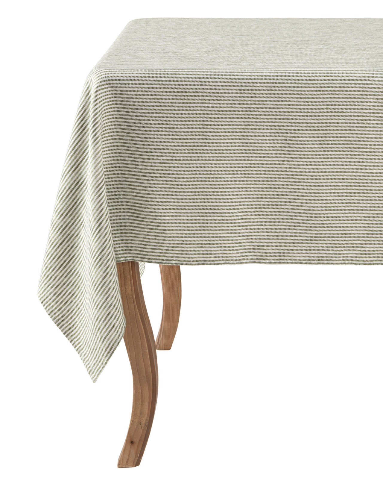 TWILL STRIPE GREEN Tablecloth