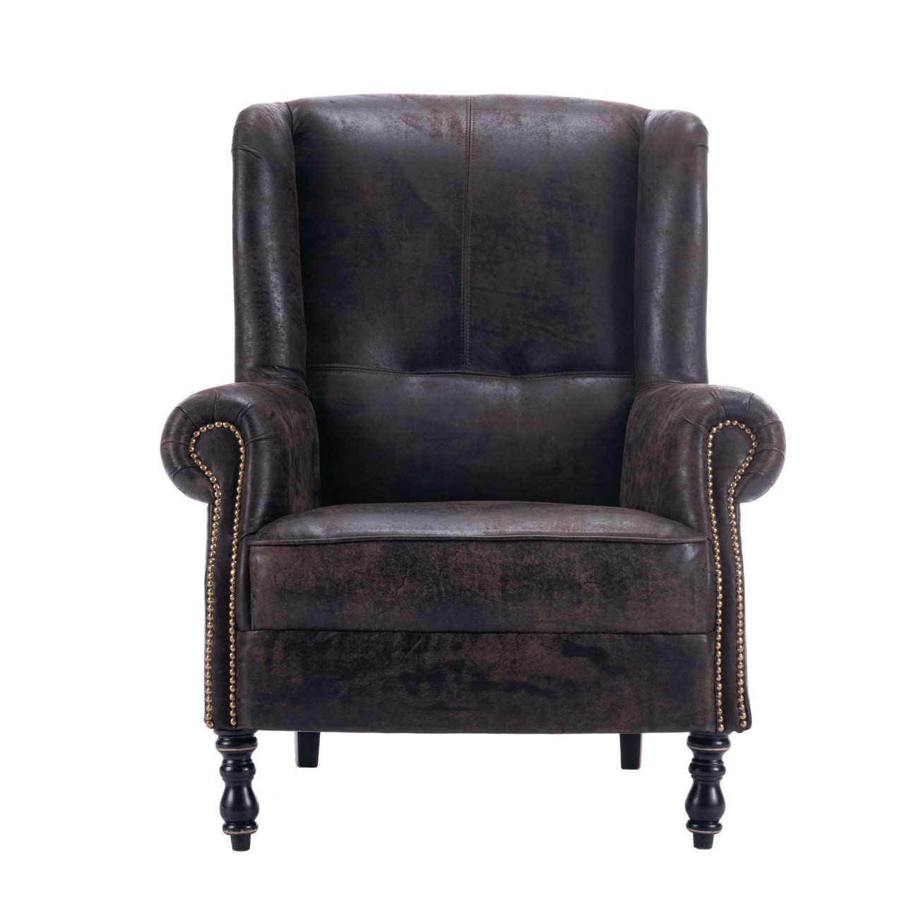 BRYANT WING CHAIR (Leather)