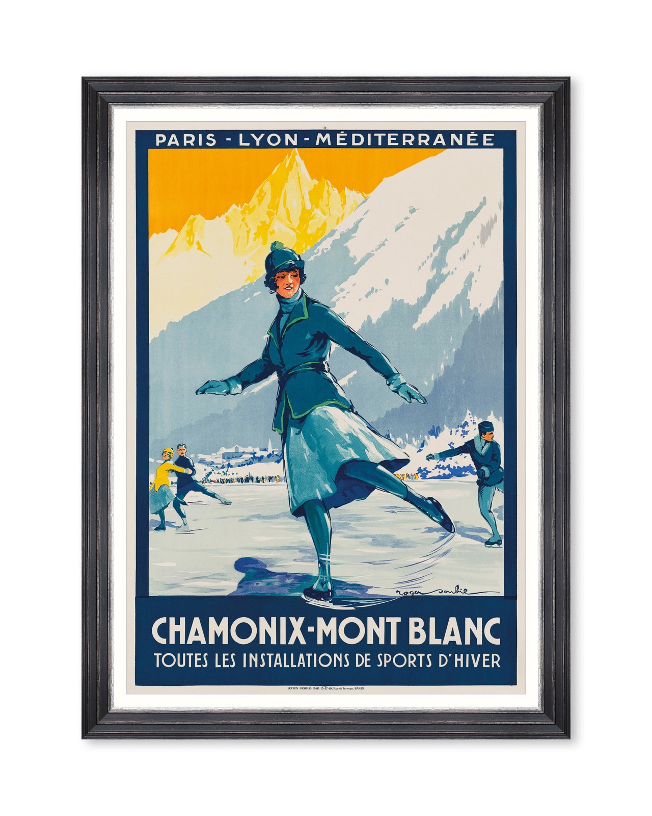 CHAMONIX Poster Framed Art