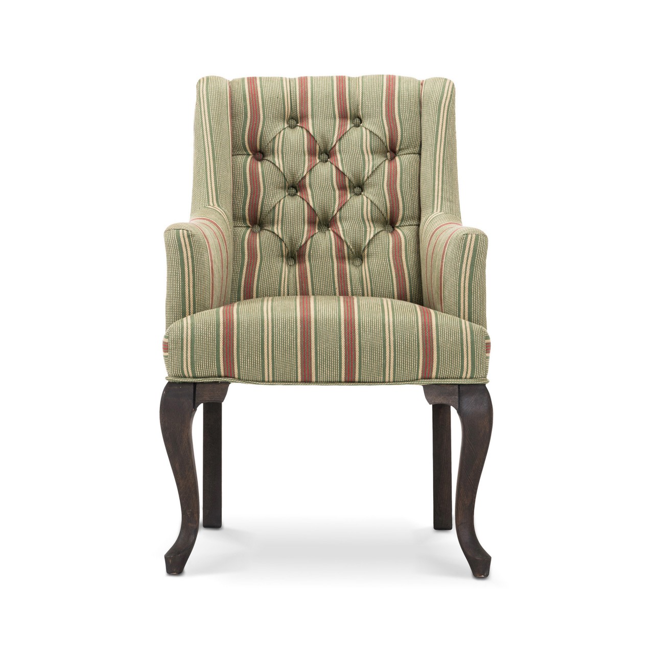 FITZROY TUFTED CHAIR - TYROLEAN STRIPES linen