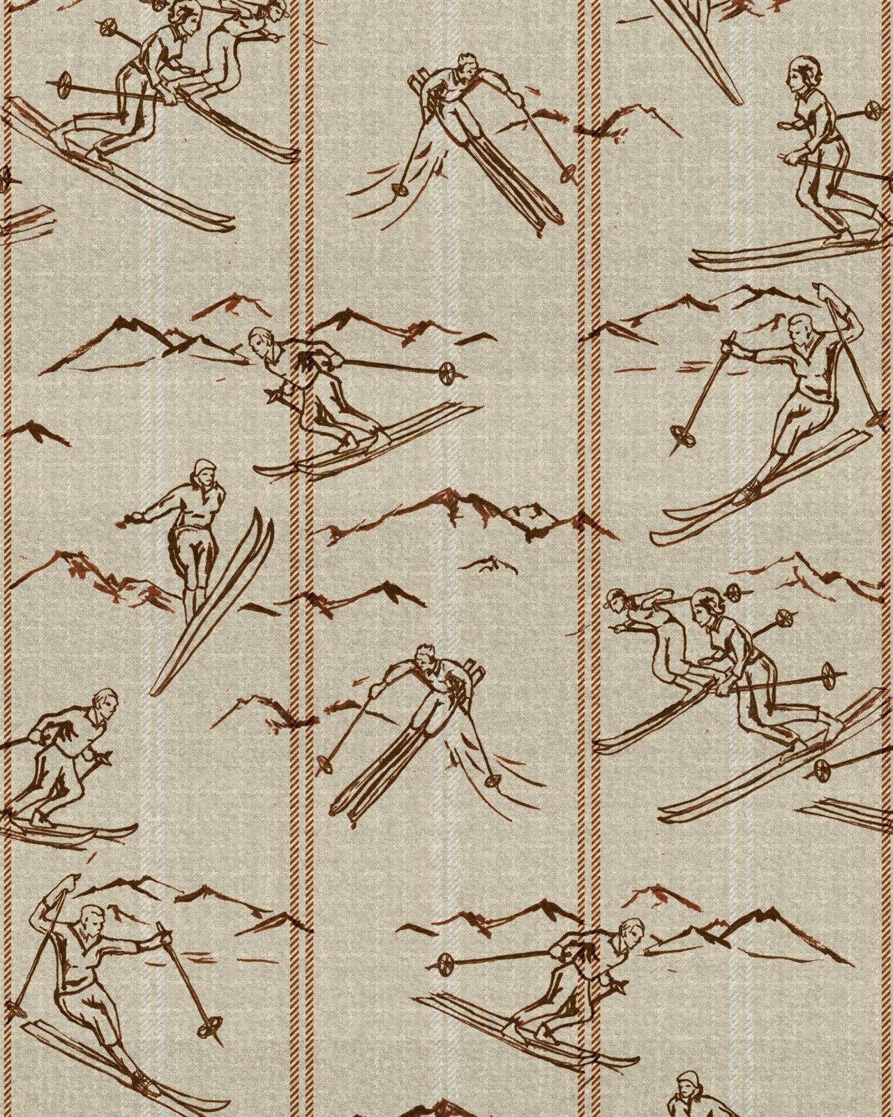 ISCHGL Taupe Wallpaper