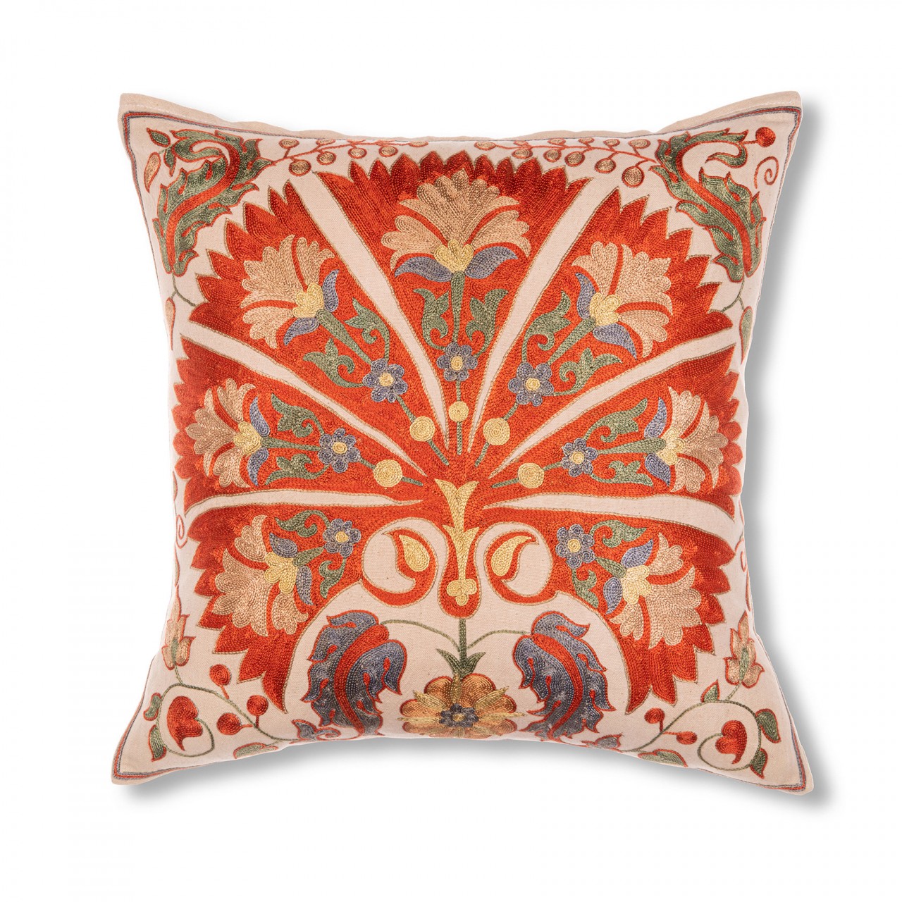 MEROS SUZANI Silk Embroidered Cushion