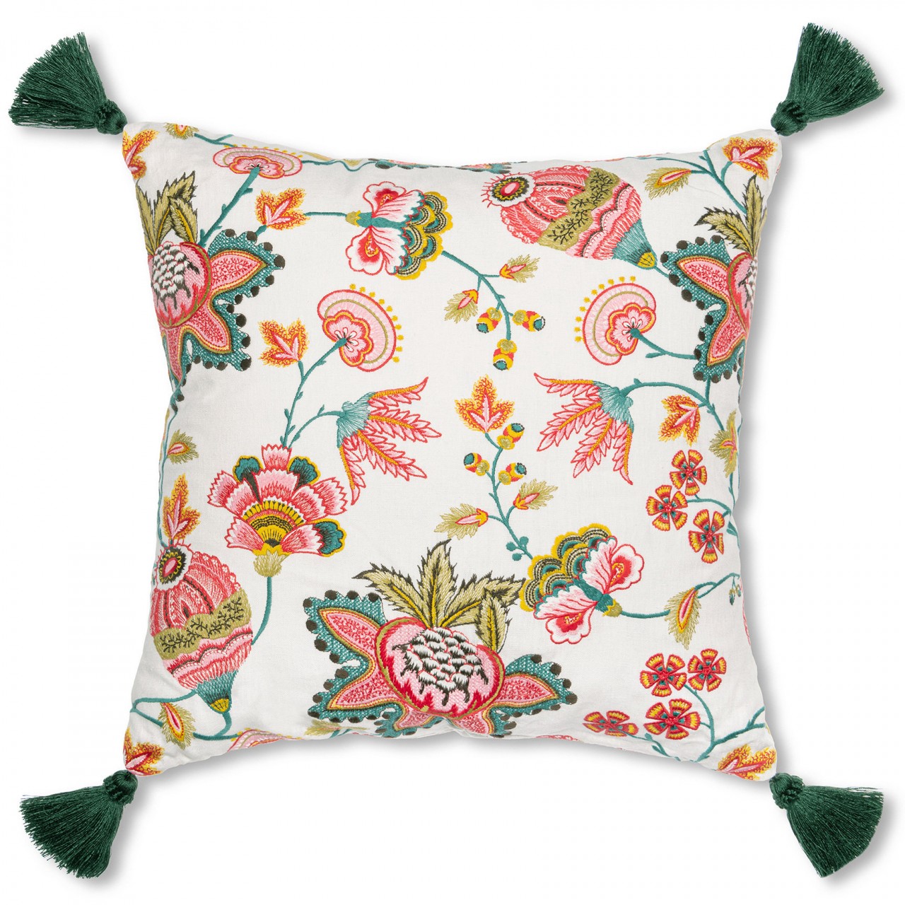 MIDSUMMER FLORAL Embroidered Cushion