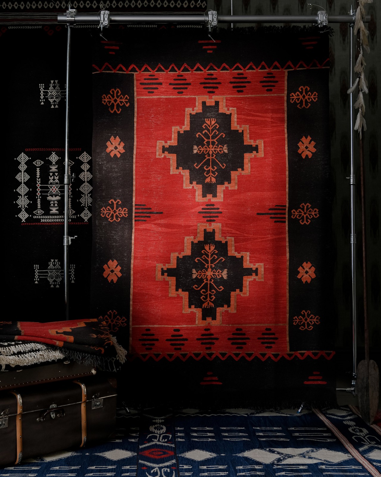 YADIGARI Anatolia Red Wool Kilim