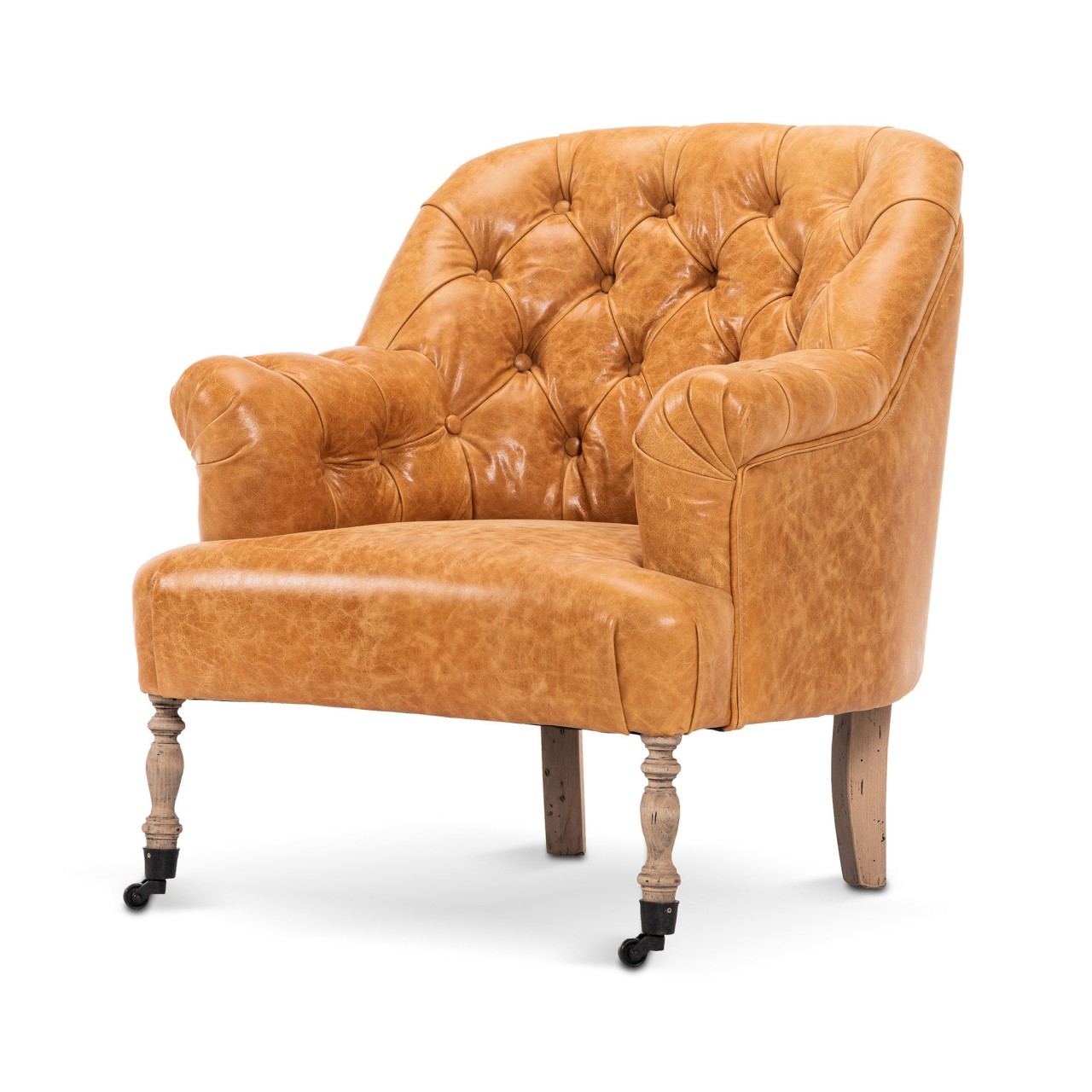 ST. GERMAINE Chair - CAMBRIDGE CHESTNUT leather