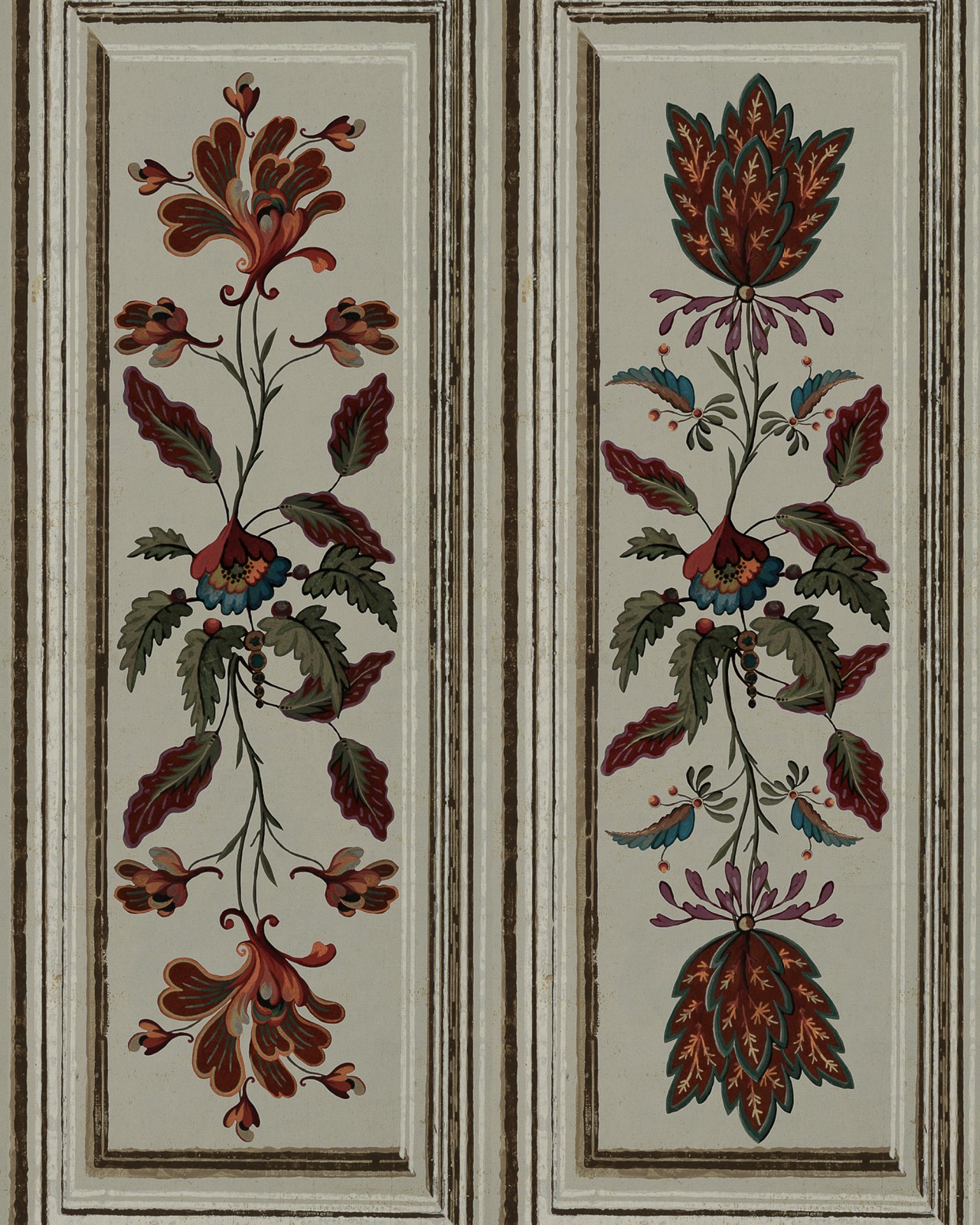 TYROLEAN PANEL Taupe Wallpaper